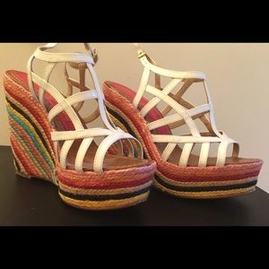 Paloma Barcelo Rainbow Espadrilles Wedges