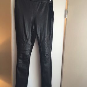 BCBGmaxazria feaux leather tights