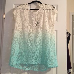 Lace ombre Top