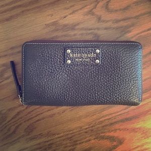 Kate Spade Brown Zip Around Wallet