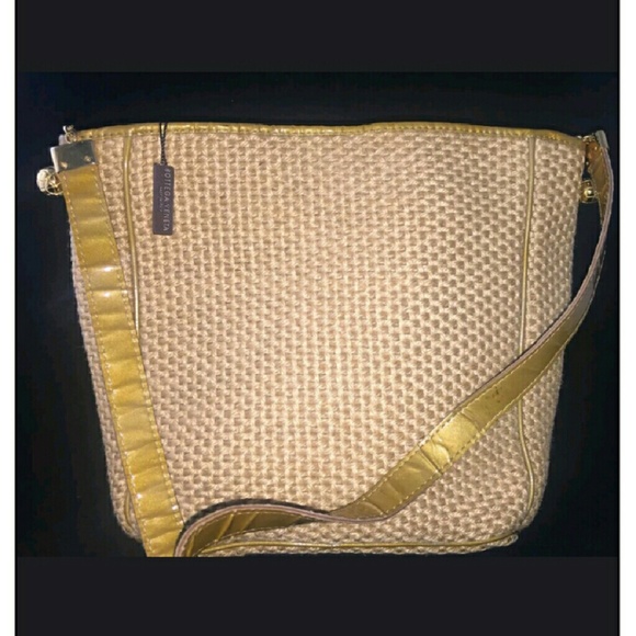 Vintage BOTTEGA VENETA BUTTERSCOTCH GOLD INTRECCIATO