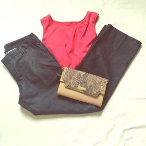 Womens GAP Blue Wide Legged Trousers Size 8R