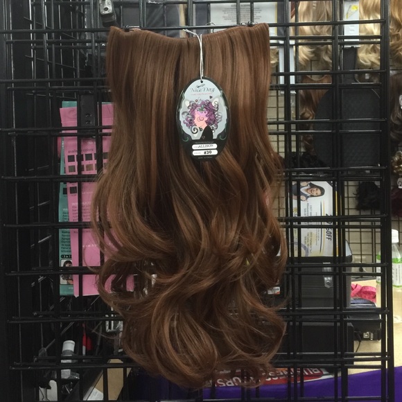 Synthetic extensions clip in #30 copper red
