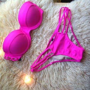 Vibrant Pink Bikini Set