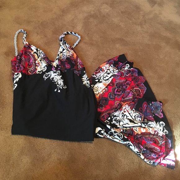 Black Pattern Maxi Dress