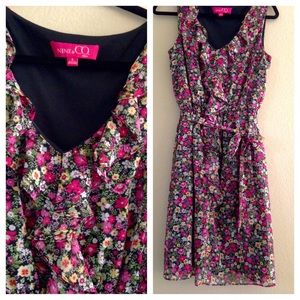 Sweet Floral Ruffle Dress • Nine & Co
