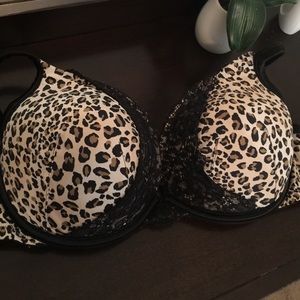 42 D lane Bryant leopard plunge bra