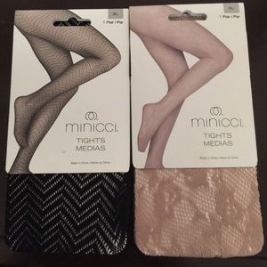 Fishnet pattern tights