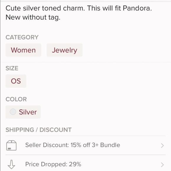 🦄5 for $35🦄 Elephant Charm - Picture 3 of 3