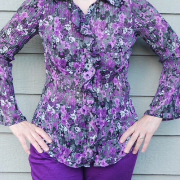 Purple florals - Picture 4 of 4