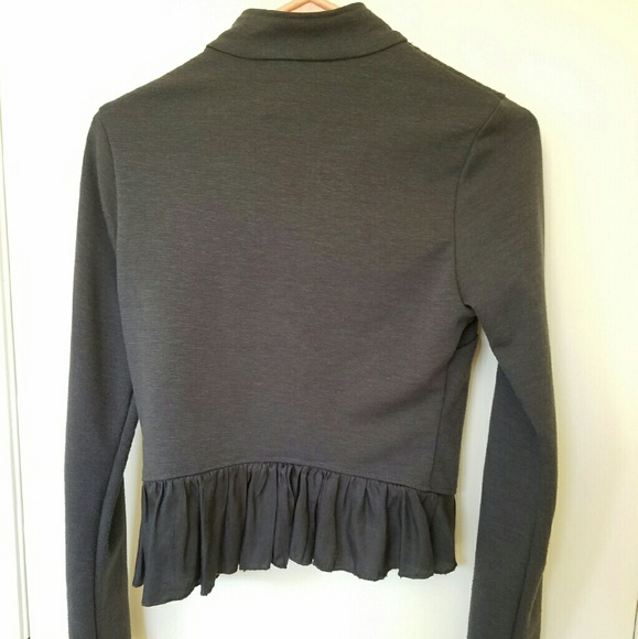 Double Zero Gray Ruffled Jacket - Picture 4 of 4