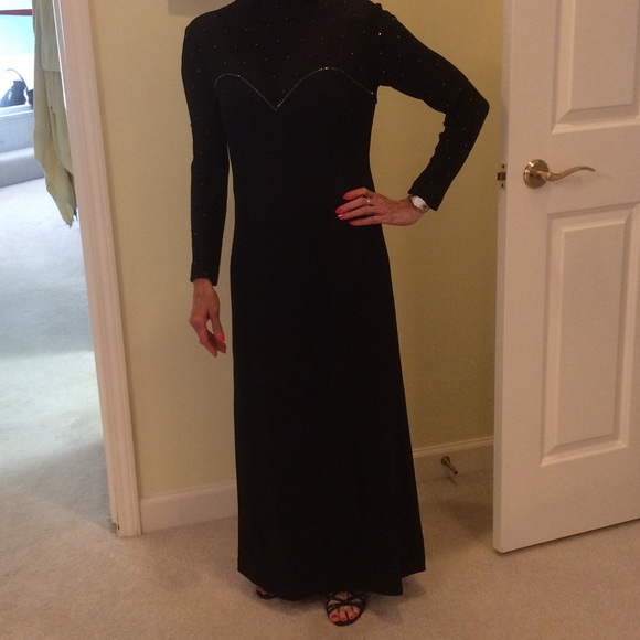 Black evening gown-stunning!