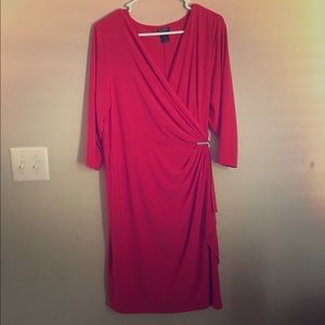 Girl in the red dress.