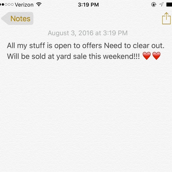 Closet Clear Out!! Reasonable offers..