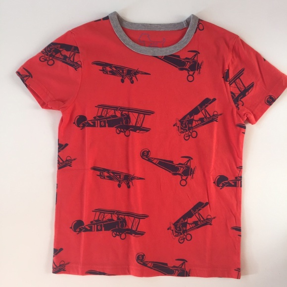 NWOT Mini Boden airplane tee size 7-8