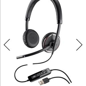 Black Plantronics head sets for Office
