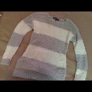 Grey and White Sweater