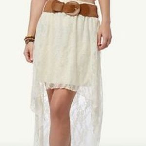 High Low Lace Skirt