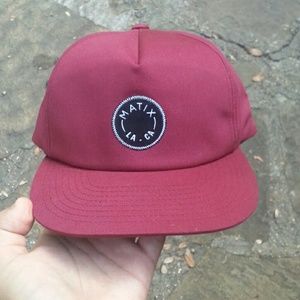 Burgandy Matix Hat