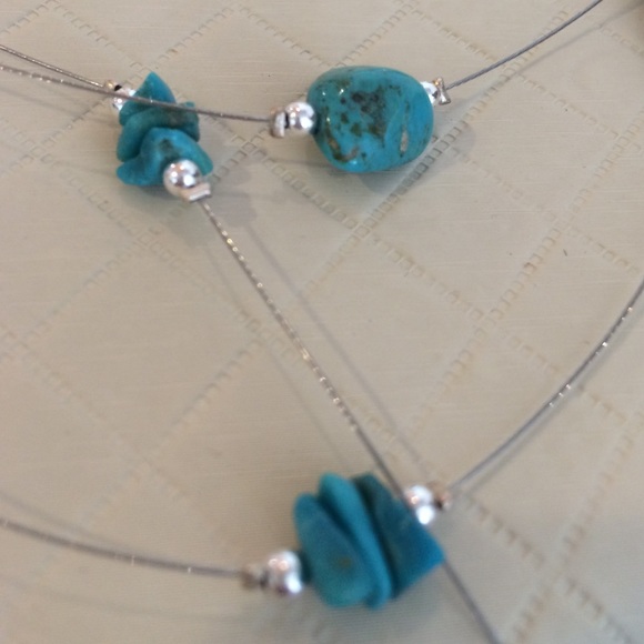 Macy's Turquoise Illusion Necklace - Picture 2 of 3