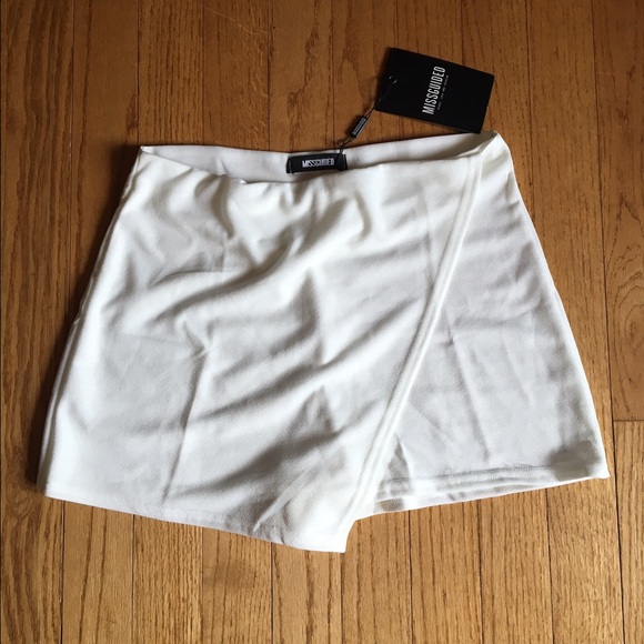 White Crepe Skort