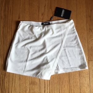 White Crepe Skort