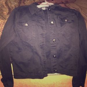 Black button up jacket