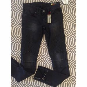 BLANK motto zip denim size 24