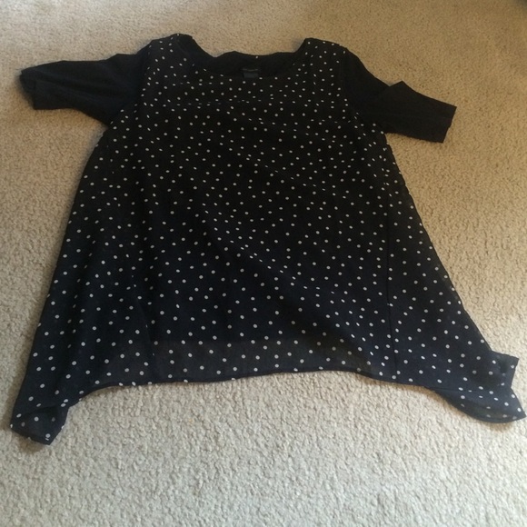 Polka dot Ann Taylor shirt