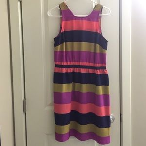 Colorful striped dress from the Loft