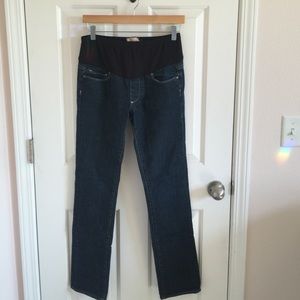 Paige maternity skinny jeans in a dark wash (EUC)