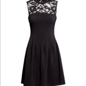 Classy Black Fit and Flare Dress