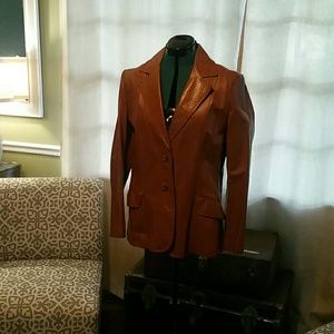 Wilson's leather lined leather coat