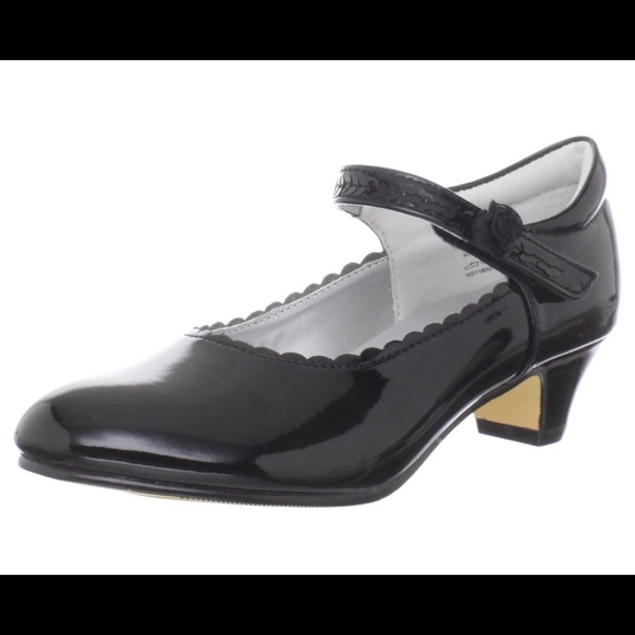 Black Patent Leather Mary Janes w/ Velcro Strap