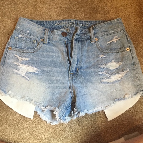 AEO high-waisted jean shorts