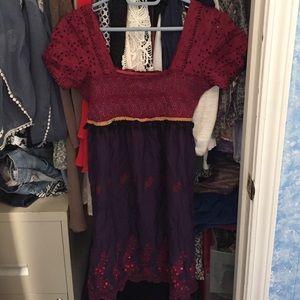 Free People Short Boho Summer Dress