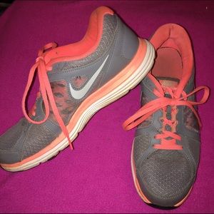 🚫SOLD🚫 NEON pink and gray Nike Shoes