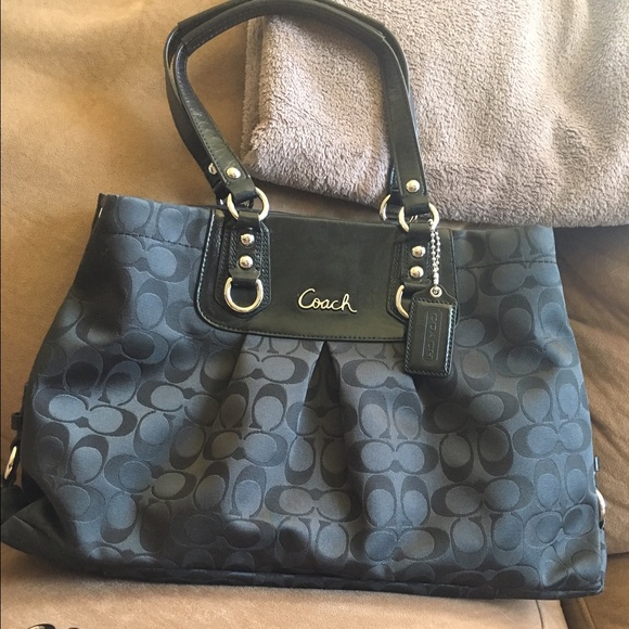 Black Coach purse, used twice