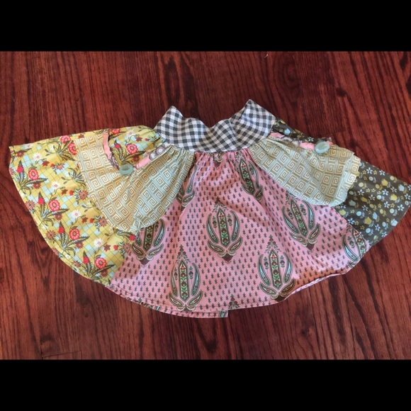 Matilda Jane Calico Gabby Skirt Size 2