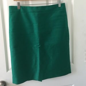 Pre-LOVED J Crew No. 2 pencil skirt in Green