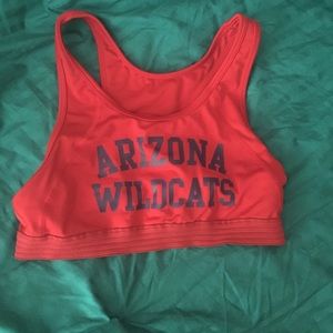 Pink Victoria's Secret U of A sports bra large