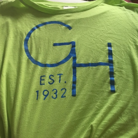 Green and blue shirt