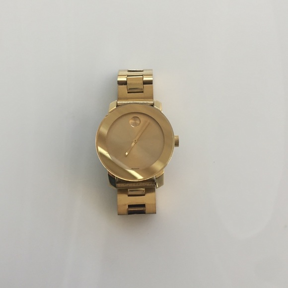 Movado bold all gold watch