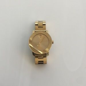 Movado bold all gold watch