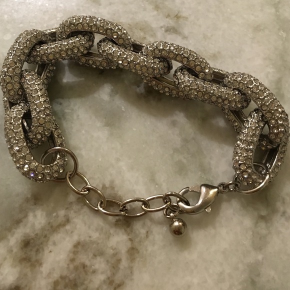 Leslie Danzis Pave Crystal Link Bracelet - Picture 2 of 2