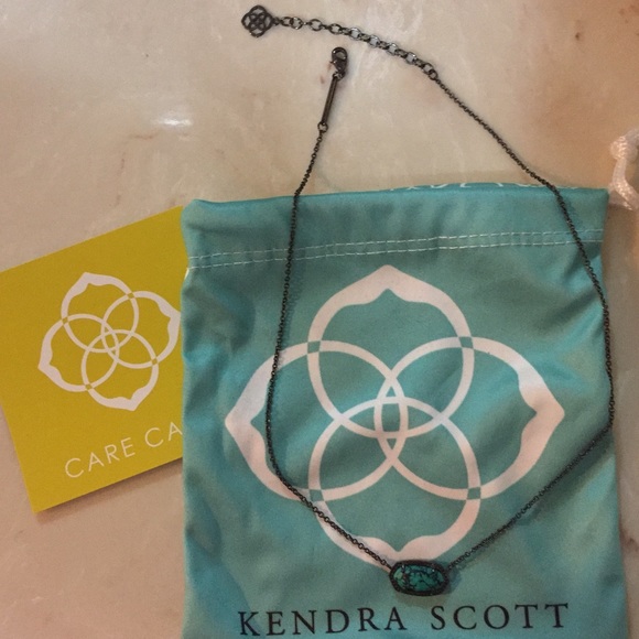 Kendra Scott Variegated Teal Magnesite Elisa