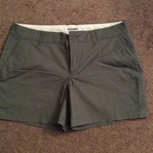 Olive Twill Shorts