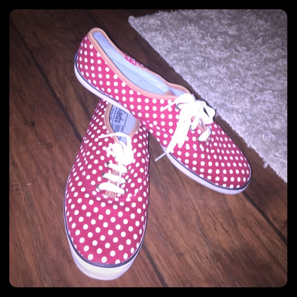 Red and White Polka Dot Shoes
