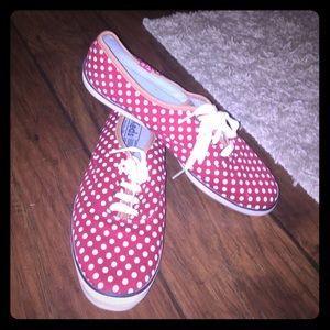 Red and White Polka Dot Shoes