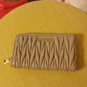 Authentic Miu Miu zip purse